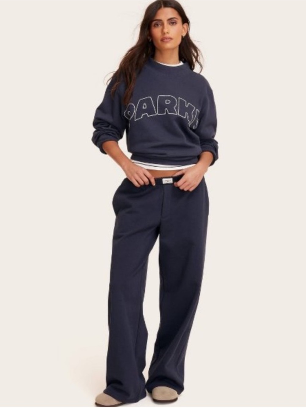 Parke x Target Women's High-Rise Boxer Sweatpants Navy Blue Size 1X NWT SOLDOUT
